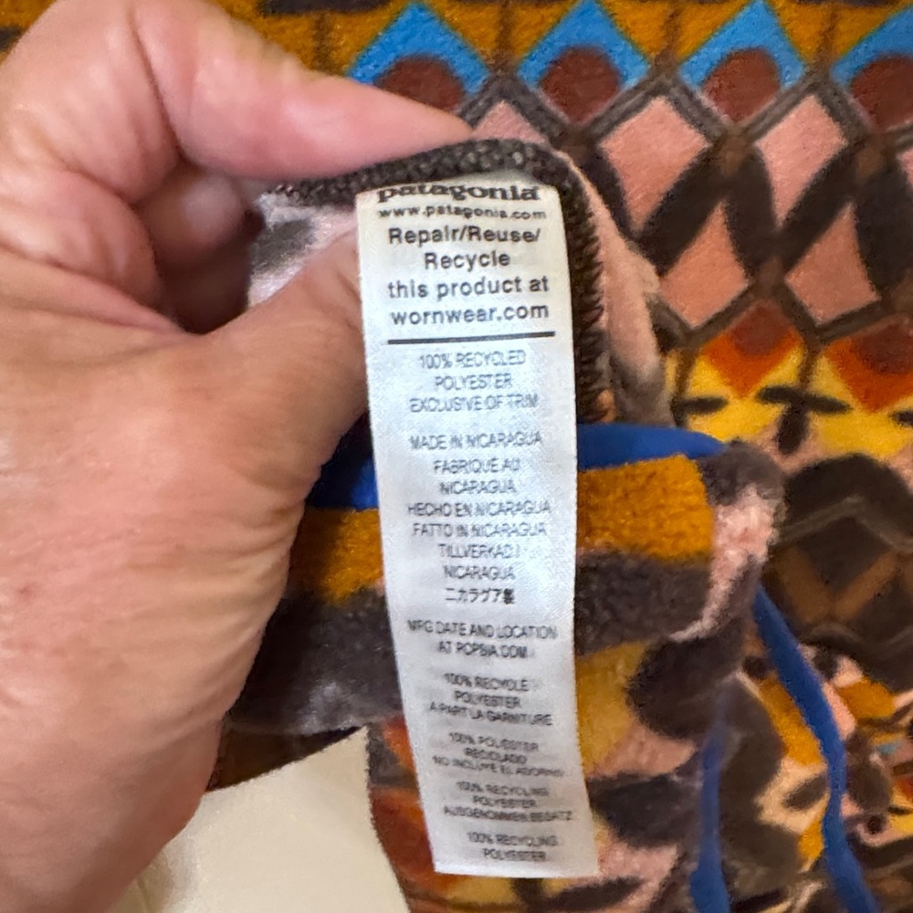 Patagonia Multicolor Patterned Fleece Pullover - Picture 3 of 4